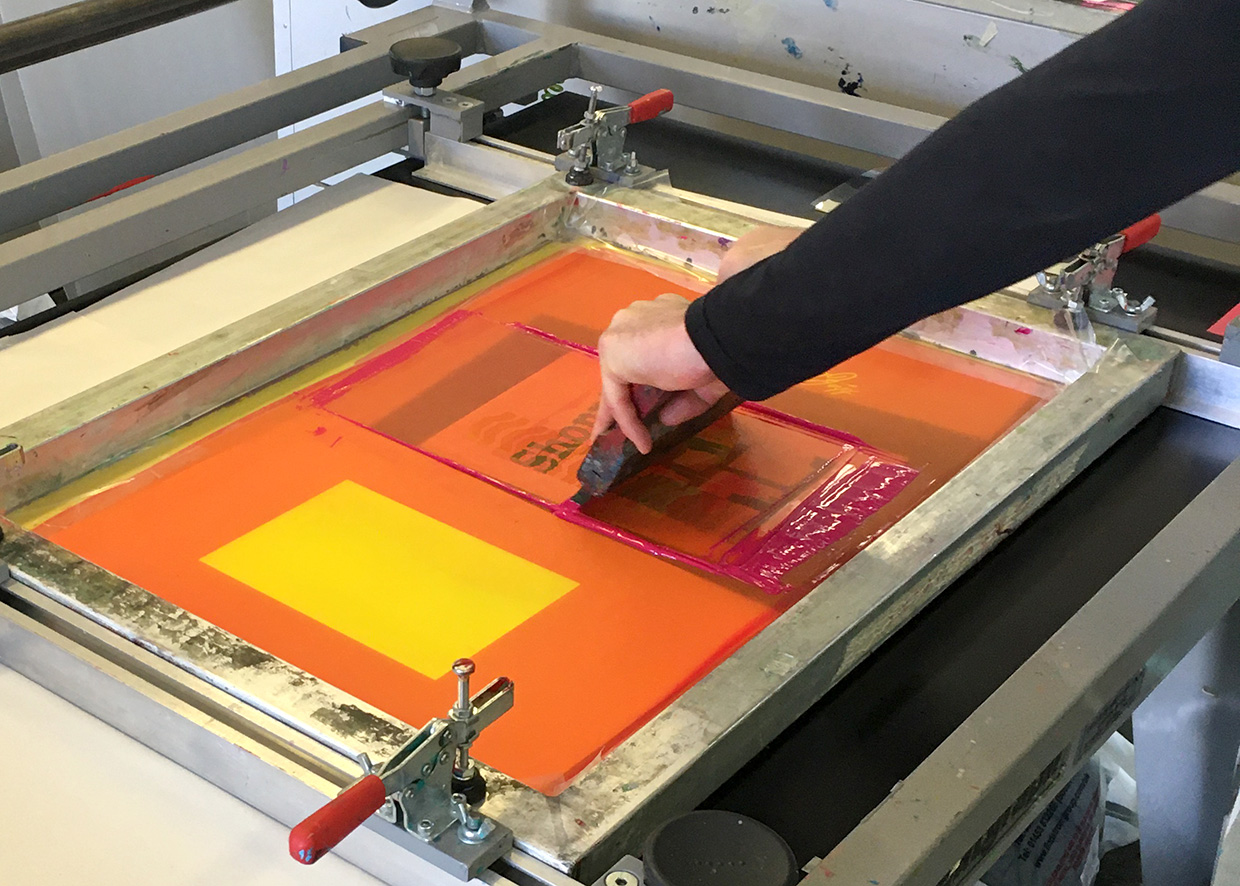 Screenprinting LCC Printmaking, Book Arts and Letterpress